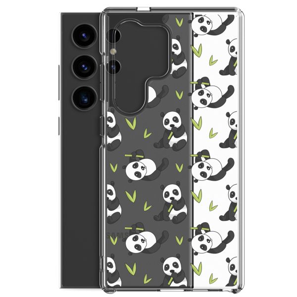 Cute Panda Bear Samsung Clear Case
