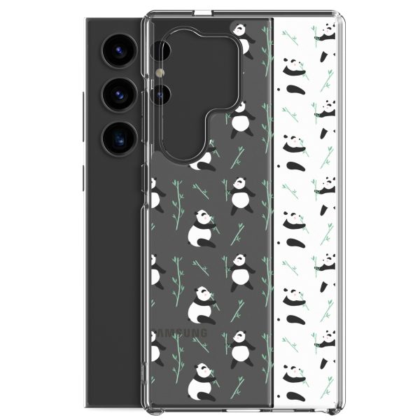 Cute Panda Samsung Clear Case