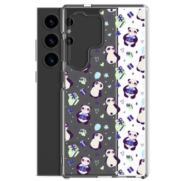 Cute Panda Presents Samsung Clear Case