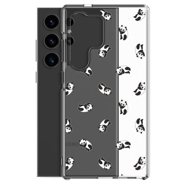 Cute Pandas Samsung Clear Case