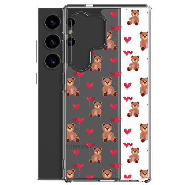 Cute Teddy Bear Samsung Clear Case
