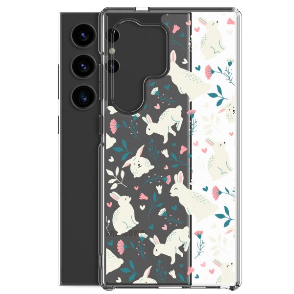 clear-case-for-samsung-samsung-galaxy-s24-ultra-case-with-phone-6a53c45a4bb53.jpg Easter Cute Rabbits Samsung Clear Case
