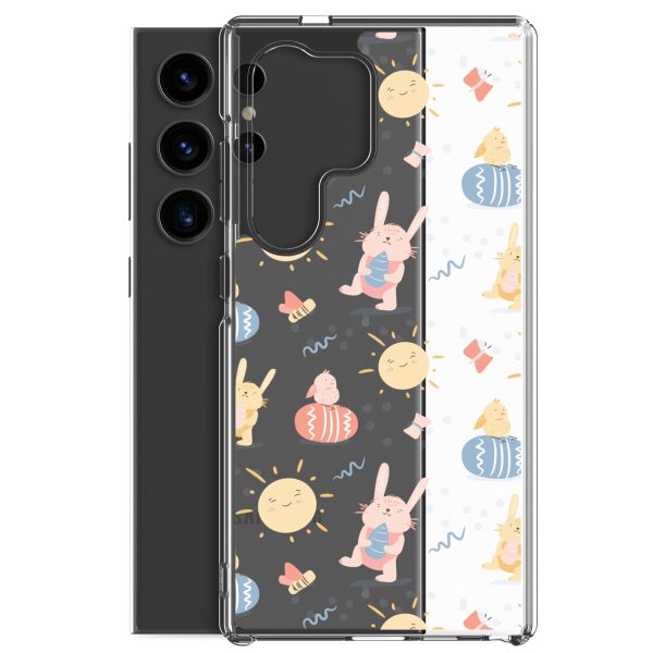 Easter Egg and Bunnies Samsung Clear Case