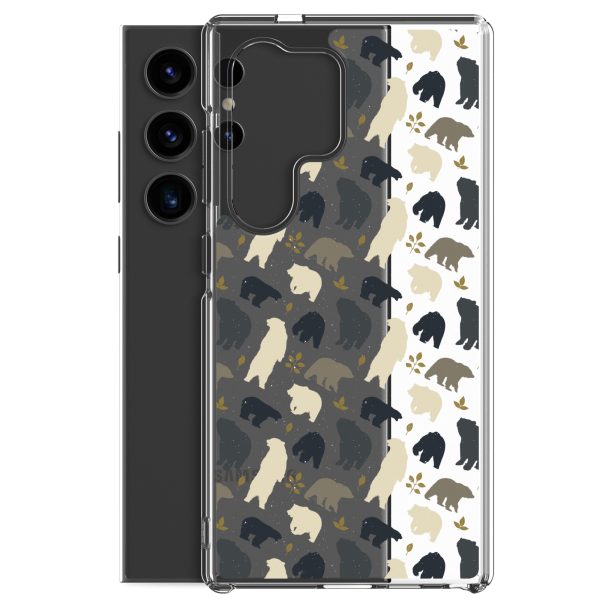 Forest Bear Silhouette Samsung Clear Case