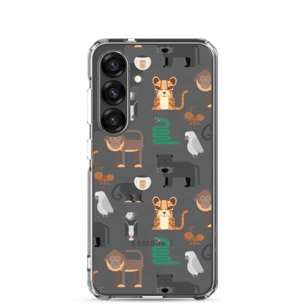 Amazon Jungle Animals Samsung Clear Case
