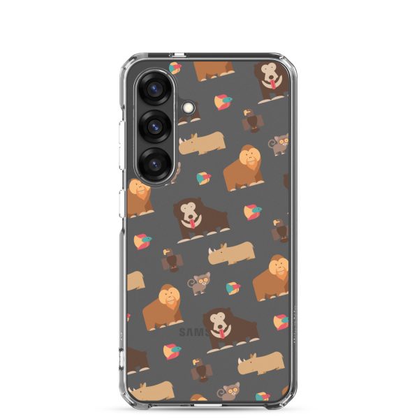 Asian Jungle Animals Samsung Clear Case