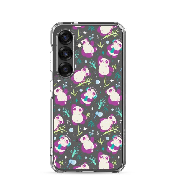 Cute Panda Bamboo Samsung Clear Case