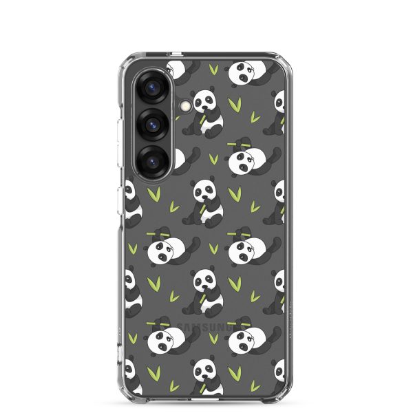 Cute Panda Bear Samsung Clear Case