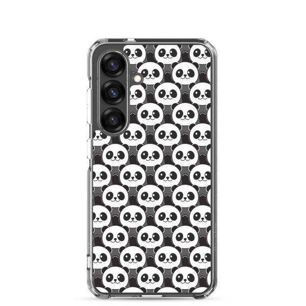 Cute Panda Bears Samsung Clear Case