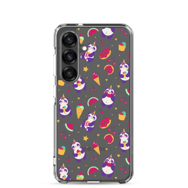 Cute Panda Sweets Samsung Clear Case