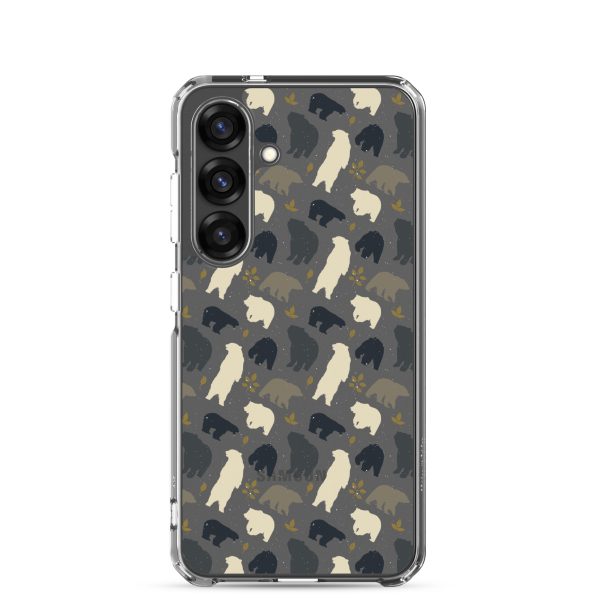 Forest Bear Silhouette Samsung Clear Case