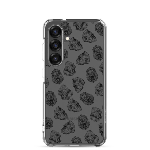 Illustrated Gorilla Seamless Samsung Clear Case
