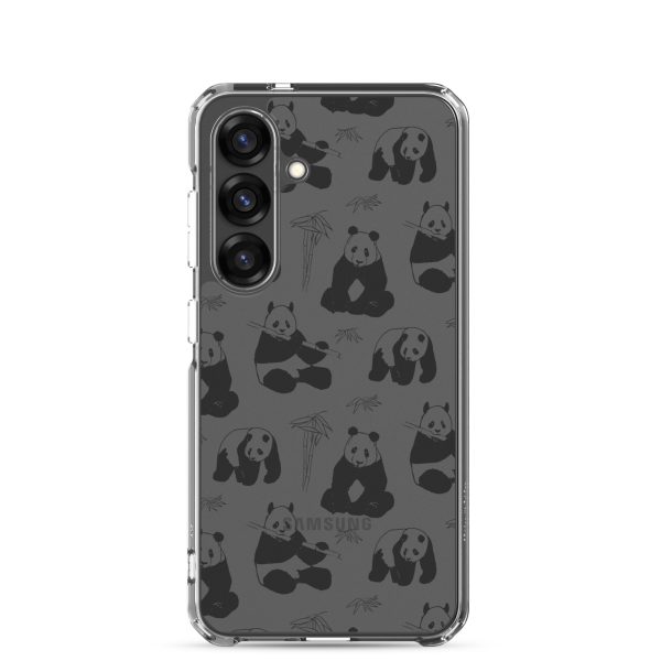 Panda Bears Bamboo Samsung Clear Case
