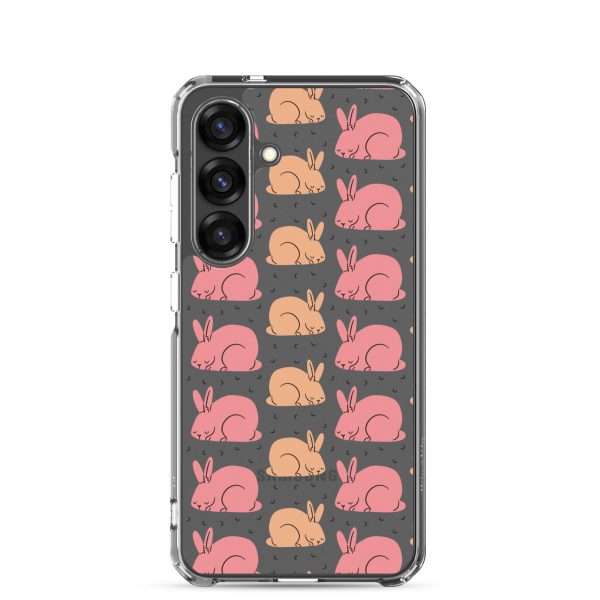 Pink Bunnies Samsung Clear Case