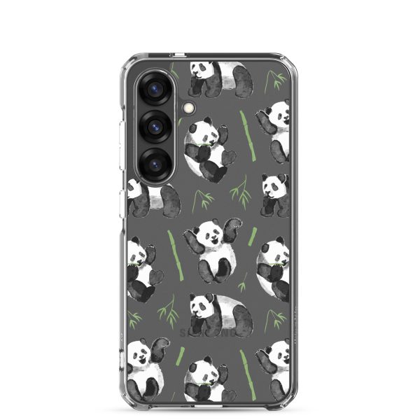 clear-case-for-samsung-samsung-galaxy-s25-case-on-phone-6a53d4bd63688.jpg Watercolor Panda Bear Samsung Clear Case