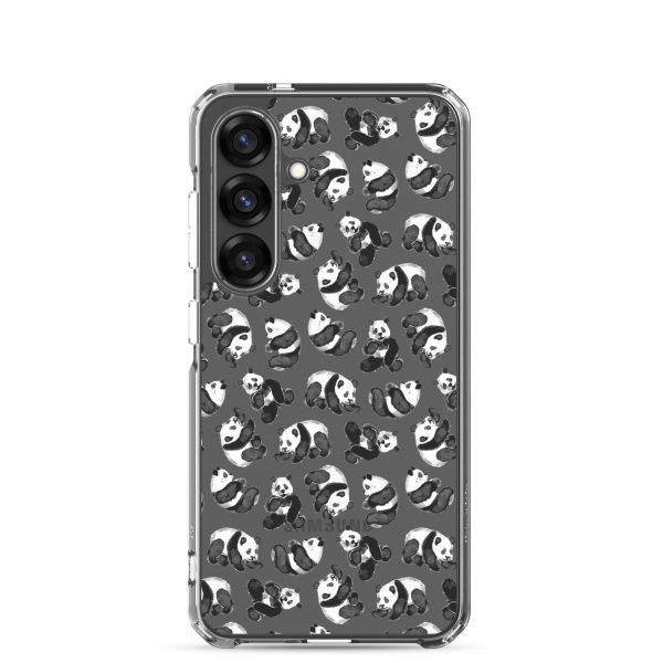 Watercolor Panda Bears Samsung Clear Case