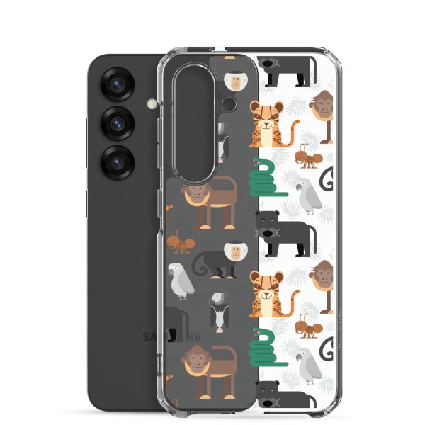 Amazon Jungle Animals Samsung Clear Case