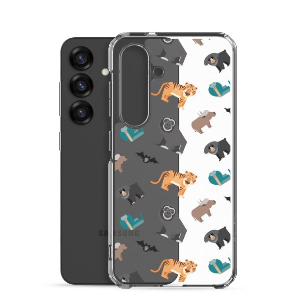 Asian Jungle Animals Samsung Clear Case