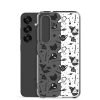 Black and White Halloween Samsung Clear Case