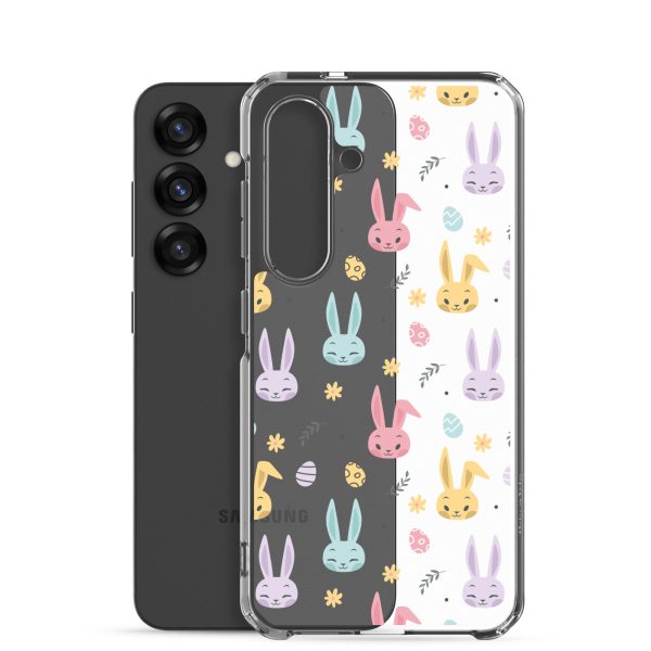 Colorful Bunnies Easter Samsung Clear Case