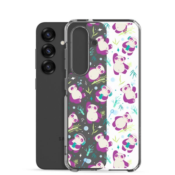 Cute Panda Bamboo Samsung Clear Case