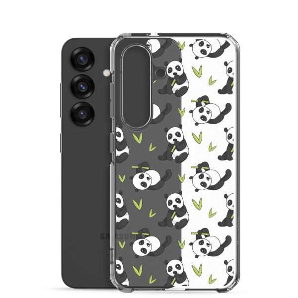 Cute Panda Bear Samsung Clear Case
