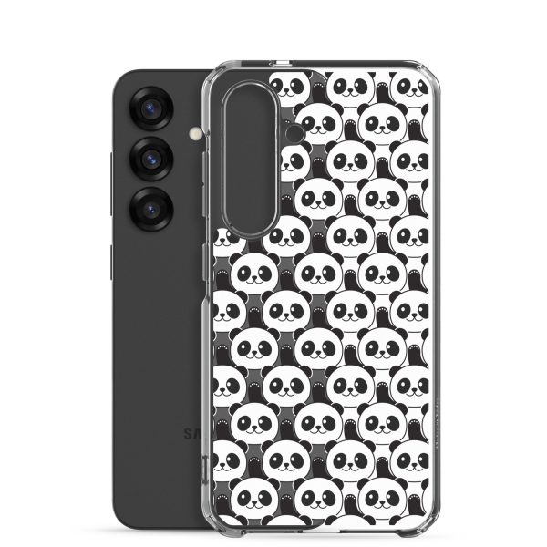 Cute Panda Bears Samsung Clear Case