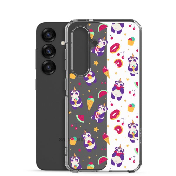 Cute Panda Sweets Samsung Clear Case