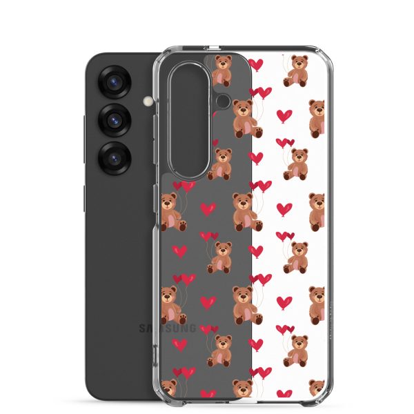 Cute Teddy Bear Samsung Clear Case