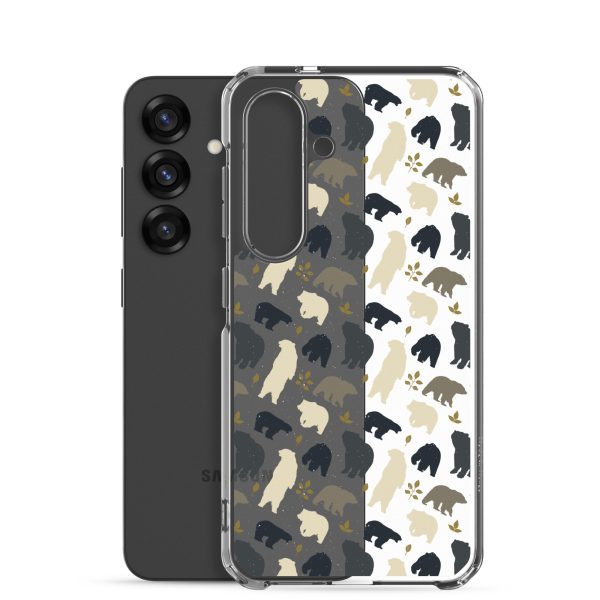 Forest Bear Silhouette Samsung Clear Case