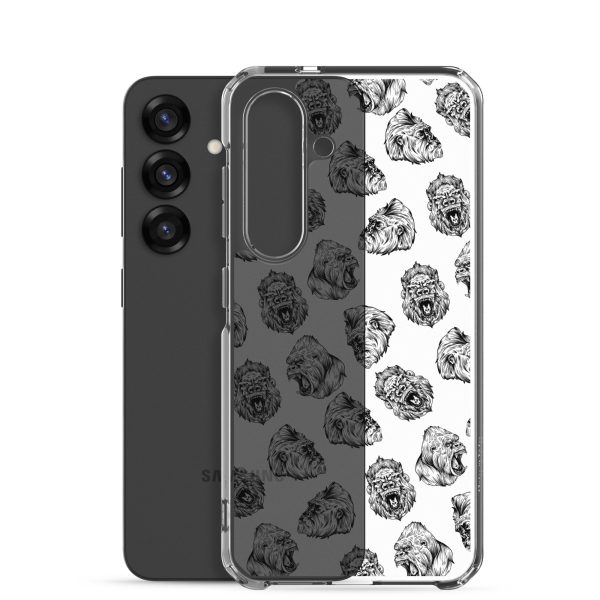 Illustrated Gorilla Seamless Samsung Clear Case