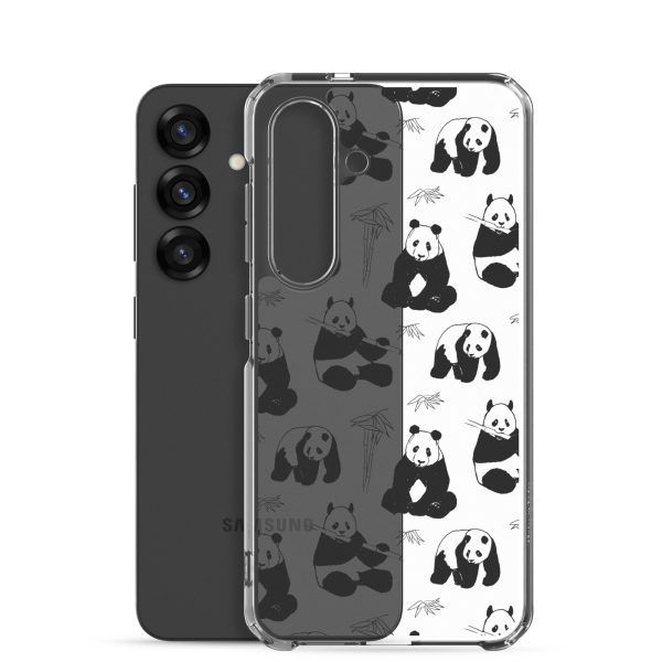 Panda Bears Bamboo Samsung Clear Case