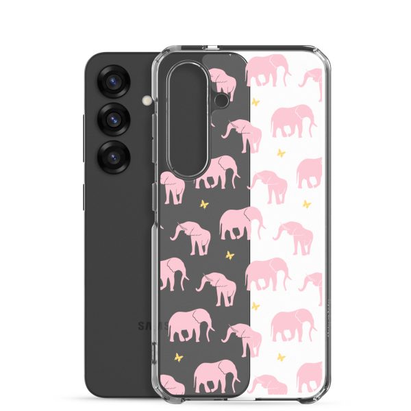clear-case-for-samsung-samsung-galaxy-s25-case-with-phone-6a53d25eea23f.jpg Seamless Elephant Silhouette Samsung Clear Case