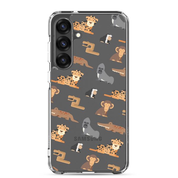 African Jungle Animals Samsung Clear Case