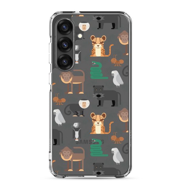 Amazon Jungle Animals Samsung Clear Case