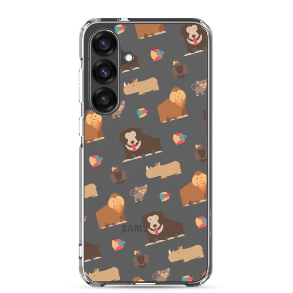 Asian Jungle Animals Samsung Clear Case