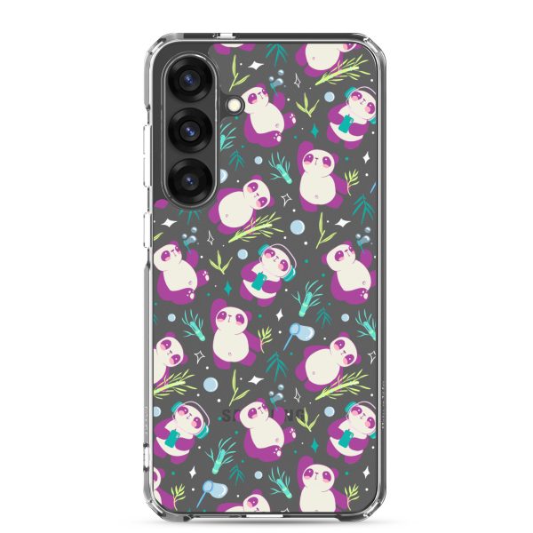 Cute Panda Bamboo Samsung Clear Case