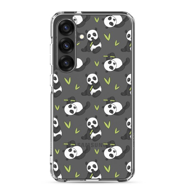 Cute Panda Bear Samsung Clear Case