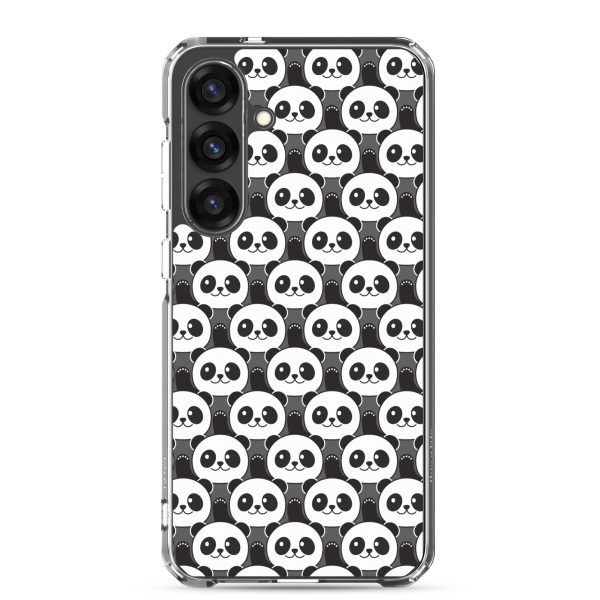 Cute Panda Bears Samsung Clear Case