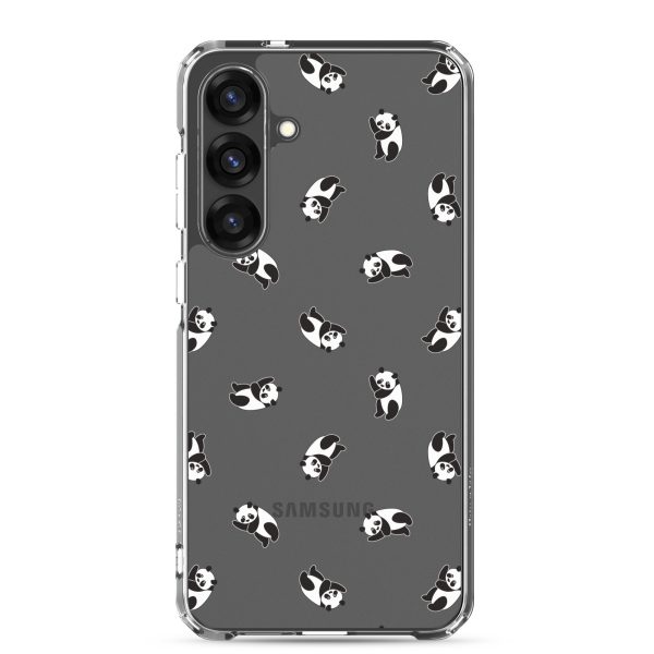 Cute Pandas Samsung Clear Case