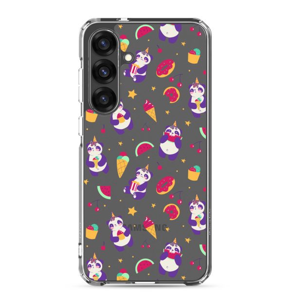 Cute Panda Sweets Samsung Clear Case