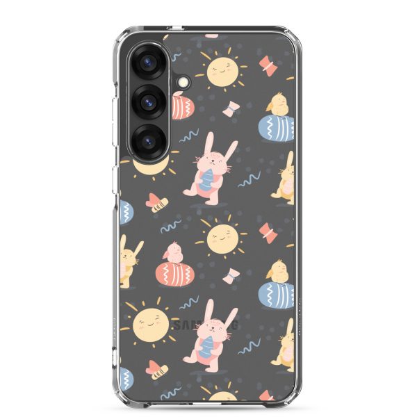 Easter Egg and Bunnies Samsung Clear Case