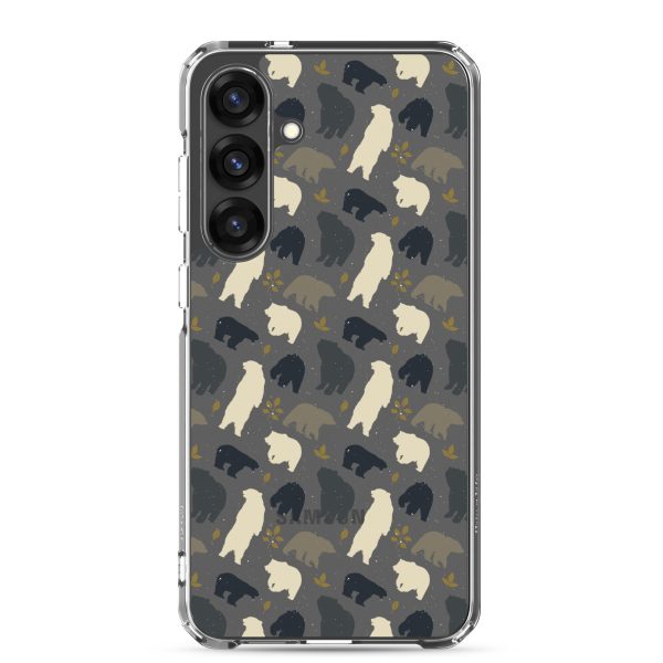 Forest Bear Silhouette Samsung Clear Case