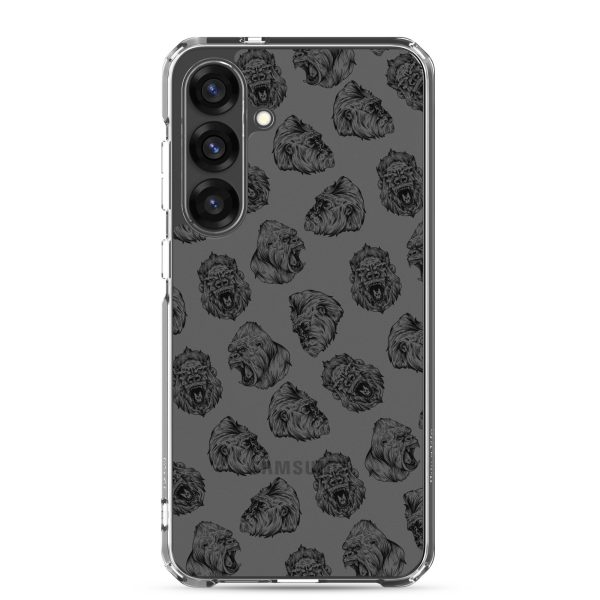 Illustrated Gorilla Seamless Samsung Clear Case
