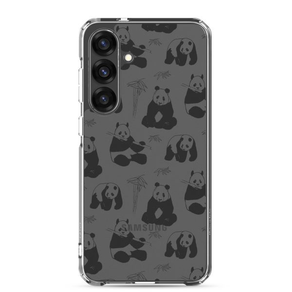 Panda Bears Bamboo Samsung Clear Case