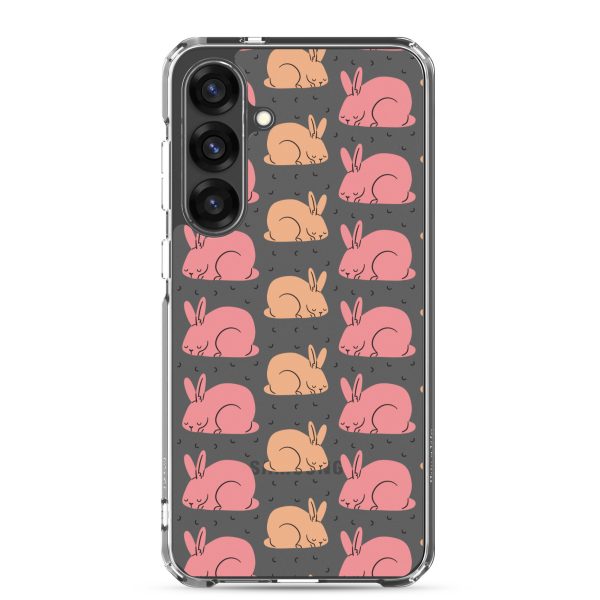 Pink Bunnies Samsung Clear Case