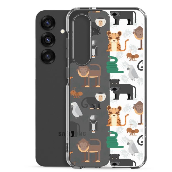 Amazon Jungle Animals Samsung Clear Case