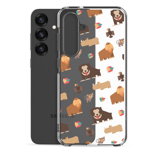 Asian Jungle Animals Samsung Clear Case