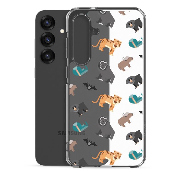 Asian Jungle Animals Samsung Clear Case