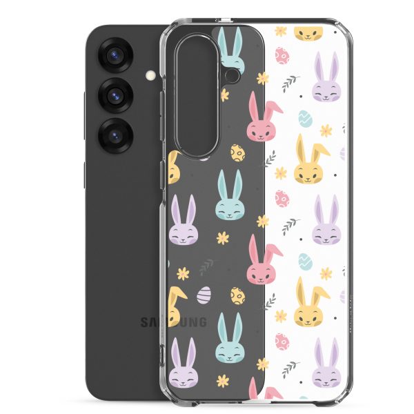 Colorful Bunnies Easter Samsung Clear Case